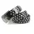 Totrust cinto de fivela larga para mulheres, vintage, strass, caveira,