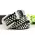 Totrust cinto de fivela larga para mulheres, vintage, strass, caveira, na internet