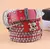 Totrust cinto de fivela larga para mulheres, vintage, strass, caveira, na internet