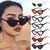 Vintage Cat Eye Óculos De Sol Pequeno Retângulo Quadro UV400 Sombras Polarizad - comprar online