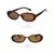 Vintage Cat Eye Óculos De Sol Pequeno Retângulo Quadro UV400 Sombras Polarizad - comprar online