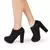 Bota Ankle Boot Meia Pata Salto Grosso Feminina C6 na internet