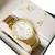 Relógio Feminino Original Champion Dourado Analógico Com + Brinde Colar E Brinco - comprar online