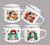 SET DE 4 TAZAS PELTRE LÍNEA FRIDA KAHLO