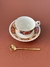 Cucharas Te chicas postre 13 cm acero Dorada Diseño elegante set x 6