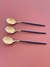 Cucharas grandes sopera acero Dorada Diseño elegante set x 6 colores - tienda online