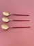 Cucharas grandes sopera acero Dorada Diseño elegante set x 6 colores en internet
