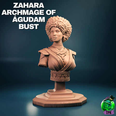 Zahara Archmage of Agudam Bust - Busto - Miniatura sem pintura para RPG - comprar online