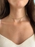 Choker baguete quadrada, bijuteria folheada na internet