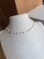 Imagem do Choker de coração com pérola, bijuteria folheada