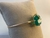 BRACELETE COM PEDRA VERDE LAPIDADA