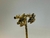 BRINCO FLOR COM PONTO DE LUZ OURO VINTAGE - comprar online