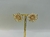 BRINCO FLOR CRAVEJADO DOURADO na internet