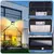 Combo de X2 Luces Exterior de 3 Focos con Panel Solar
