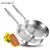 KIT DE FRIGIDEIRAS WOK EM AÇO INOXIDÁVEL
