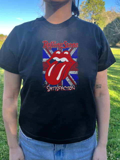 Remera Baby tee Rolling Stones
