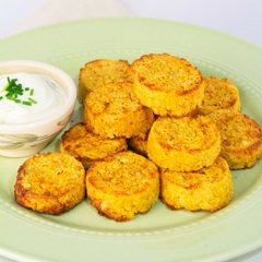 Falafels de calabaza asada y cebolla caramelizada en internet
