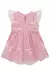 Vestido Rosa com Tule Bordado com Corações Prateados na internet