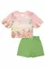 Conjunto de Blusa Estampada Coala com Shorts Saia Infanti na internet