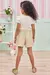 Conjunto Blusa e Shorts de Linho Bordado Infanti - comprar online