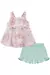 Conjunto de Blusa Estampada Ursinhos com Shorts de Sarja Infanti - comprar online