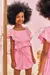 Conjunto de Blusa de Tule de Corações e Saia Transpassada com Laço Kukiê - comprar online