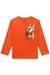 Camiseta Manga Longa em Meia Malha com Estampa Skate Laranja - Menino - Johnny Fox