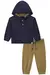 Conjunto de Blusão em Malha Waffle e Calça em Cotton Jeans com Elastano Menino - Lucboo 