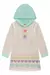 Vestido Manga Longa Linho sem Pelúcia Branco com Estampas Corações - Kukiê