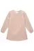 Vestido Manga Longa com Bordados Rosa - Infanti