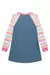 Vestido Jeans com Bordado Urso e Manga Longa com Listras em Molecotton - Kukiê