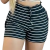 Short Feminino Malha Preto Listrado AJustável com Top - comprar online
