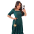 Vestido Evangélico Alfaiataria Verde Longo com Babado - comprar online