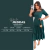 Vestido Evangélico Alfaiataria Verde Longo com Babado - loja online