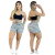Imagem do Short Feminino Malha Branco Listrado AJustável com Top