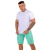 Bermuda Jeans Masculina Destroyed Verde Neon - Promoção Certa