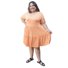 Vestido corto de modal con viscosa