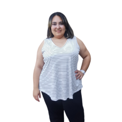 Musculosa evase de morley rayado - AMARA