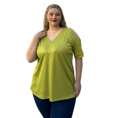 Blusa de morley foil, hombros abiertos en internet