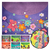 Pasta A4 Transparente Horizontal Envelope 24x33cm Floral Molin
