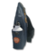 Mochila transversal slim preta modelo Vault sup com alça ajustável e logo da marca Acredita