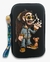 Estojo para tabaco da Vault77 com personagem estilizado usando óculos escuros e fumando, acompanhado de um cachorrinho.
