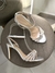 Sandália Prata Tiras Strass - comprar online