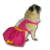 Vestido Rosa e Amarelo para Cachorro/Gato com Pingente na internet