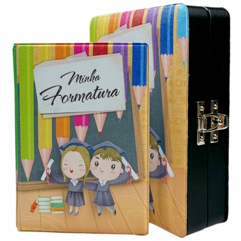 Álbum Maleta Formatura Infantil Beca 100 Fotos 10x15