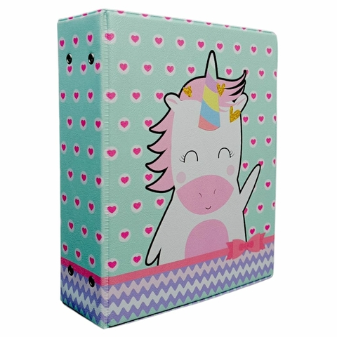 Álbum De Fotos Capa Menina Unicórnio Rosa 500 Fotos 10x15