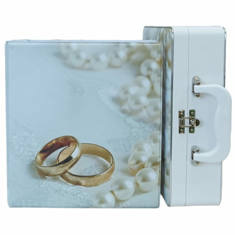 Álbum Casamento Enlace Pérolas 150 Fotos 13x18 E 15x21