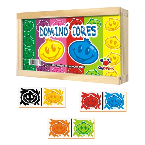Dominó cores 28 peças