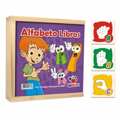Alfabeto Em Libras - Jogo Pedagógico E Educativo - 66 peças