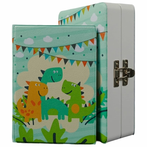 Álbum De Fotos Maleta Menino Dinossauro 100 Fotos 10x15